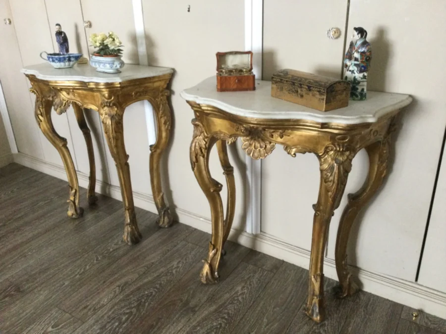 COPPIA DI TAVOLI CONSOLE ITALIANI