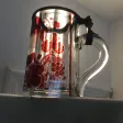 Une chope à bière en cristal de bohème