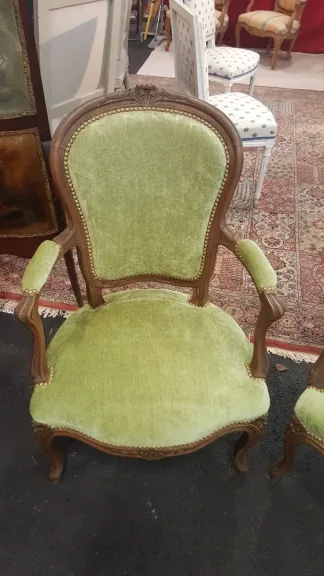 COPPIA POLTRONE LOUIS XV STYLE