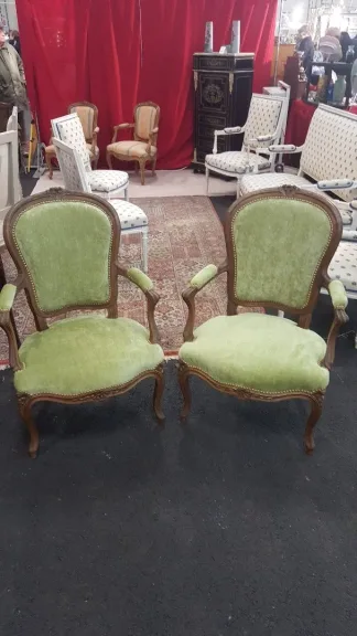 COPPIA POLTRONE LOUIS XV STYLE