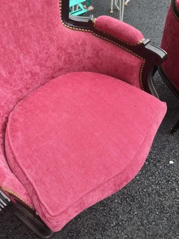 PAIR OF LOUIS XVI STYLE ARMCHAIRS