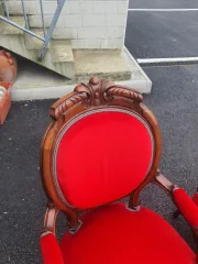 Paire de fauteuils en acajou