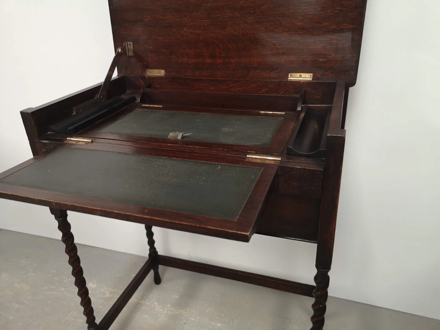 Ecritoire chêne ancien