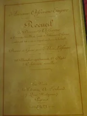 Recueil d'époque 1900 d'un ensemble de 50 gravures de pièces d'orfèvrerie de style Empire