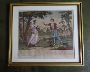 Gravure début XIXème Estelle et Némorin