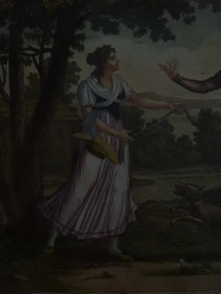 Gravure début XIXème Estelle et Némorin