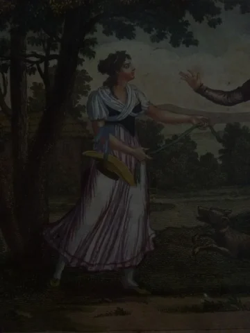 Gravure début XIXème Estelle et Némorin
