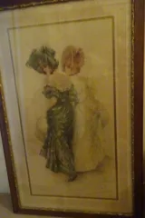 Paire de grandes gravures fin XIXème