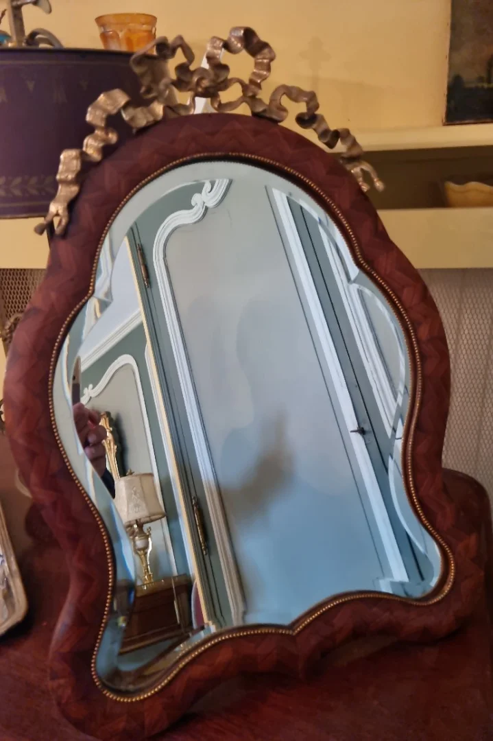 Miroir de table, bois de rose, époque Napoléon III