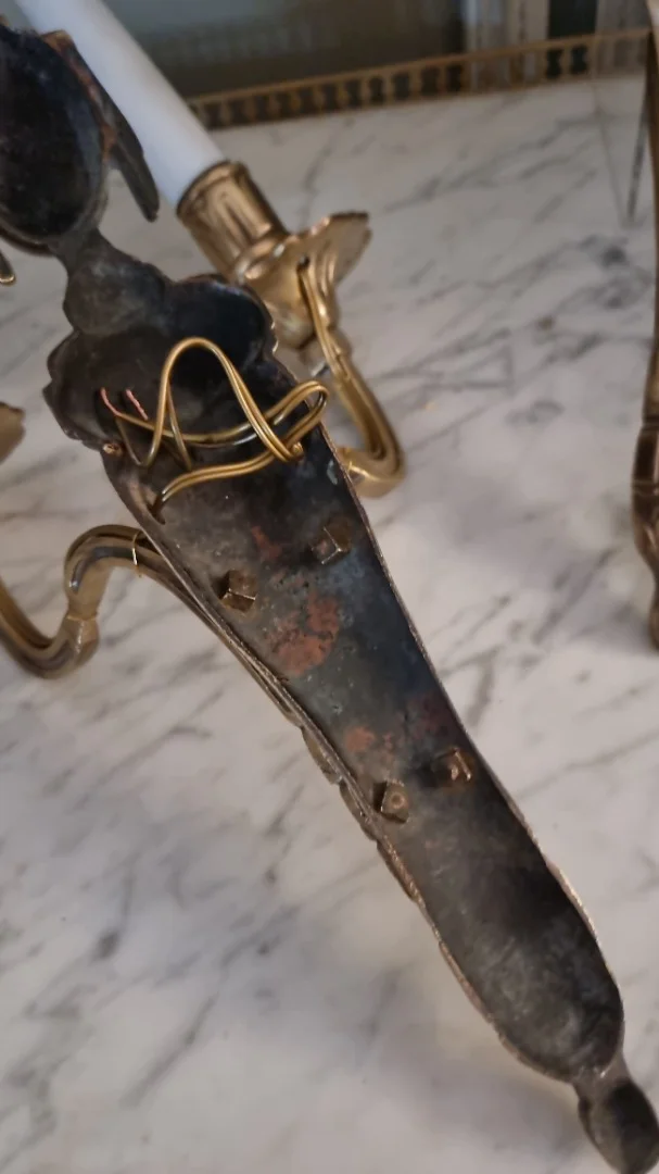 PAAR LOUIS XVI STIJL WANDVERLICHTING