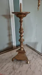 Pique cierge XVIIIème en bronze