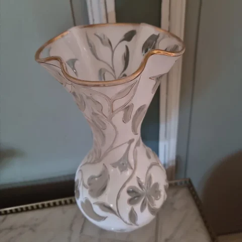 Vase en overlay XIXème