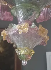 Lustre en verrerie de Murano d'époque XIXème