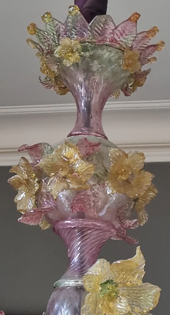 Lustre en verrerie de Murano d'époque XIXème