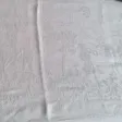 Nappe damassée fin XIXème à décor de chasse à courre