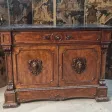 Commode à porte en acajou formant écritoire d'époque 1840