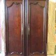 Armoire d'acajou massif d'époque XVIIIème travail de port