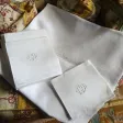 Nappe damassée et ses serviettes début XXème