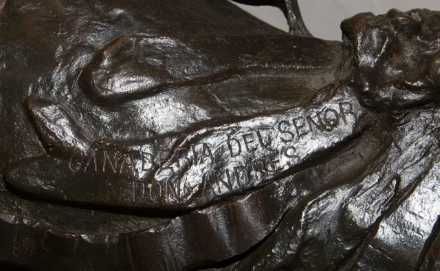 BRONZE BULL SIGNED M. BENLLIURE Y GIL
