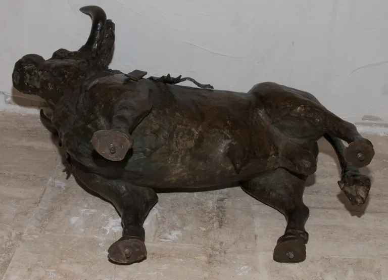 BRONZE BULL UNTERZEICHNET M. BENLLIURE Y GIL