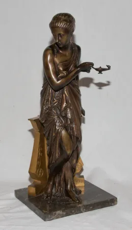 BRONZE SCULPTURE SIGNED PEIFFER