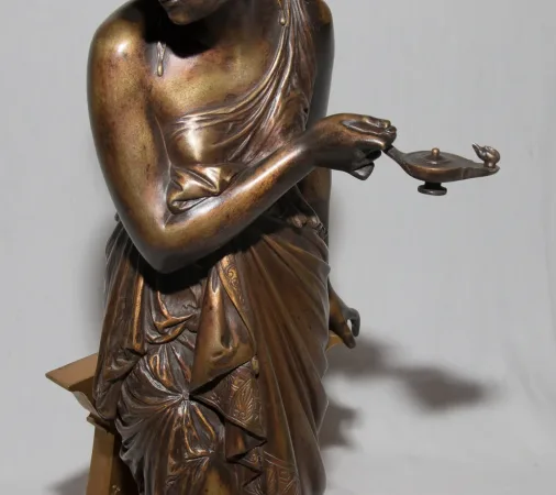 BRONZE SCULPTURE SIGNED PEIFFER