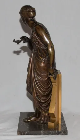 BRONZE SCULPTURE SIGNED PEIFFER