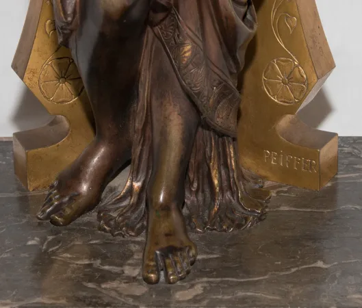 BRONZE SCULPTURE SIGNED PEIFFER