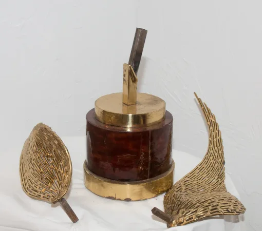 BRONZE SCULPTURE SIGNED JACQUES DUVAL BRASSEUR