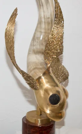 BRONZE SCULPTURE SIGNED JACQUES DUVAL BRASSEUR