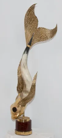 BRONZE SCULPTURE SIGNED JACQUES DUVAL BRASSEUR