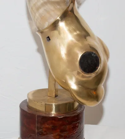 BRONZE SCULPTURE SIGNED JACQUES DUVAL BRASSEUR