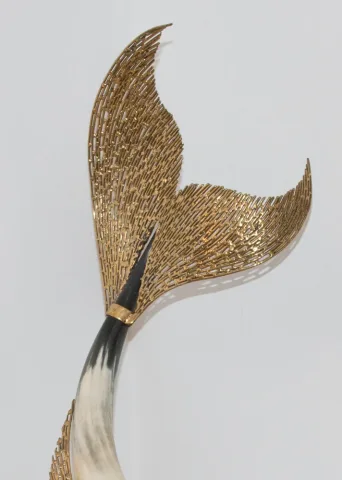 Sculpture en bronze "Poisson" signée Jacques DUVAL-BRASSEUR -1976