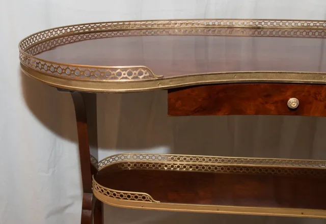 LOUIS XVI STYLE KIDNEY SHAPE TABLE