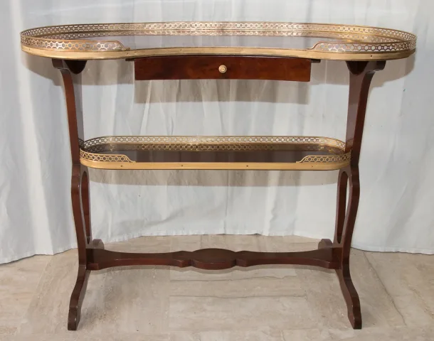 LOUIS XVI STYLE KIDNEY SHAPE TABLE
