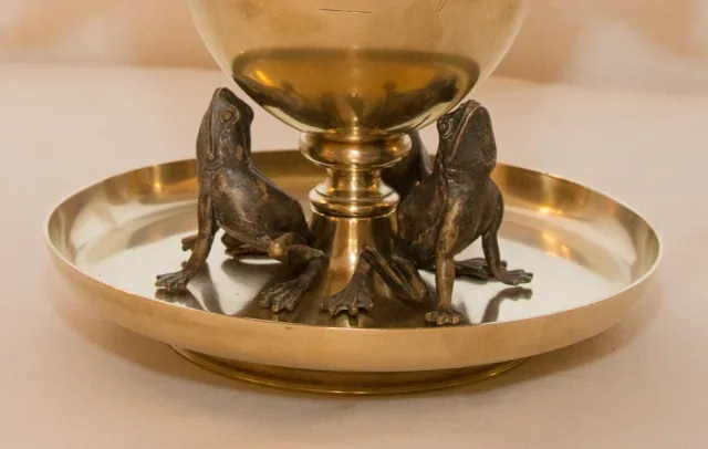 Coupe en bronze doré signée "Maison Alphonse Giroux" 1870