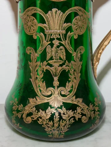 ORANGEADE JUG SIGNED VICTOR SAGLIER
