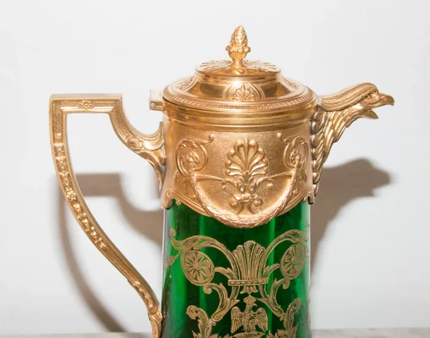 ORANGEADE JUG SIGNED VICTOR SAGLIER