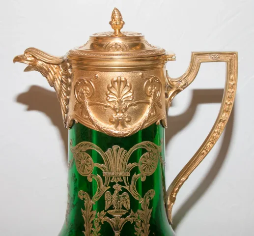 ORANGEADE JUG SIGNED VICTOR SAGLIER