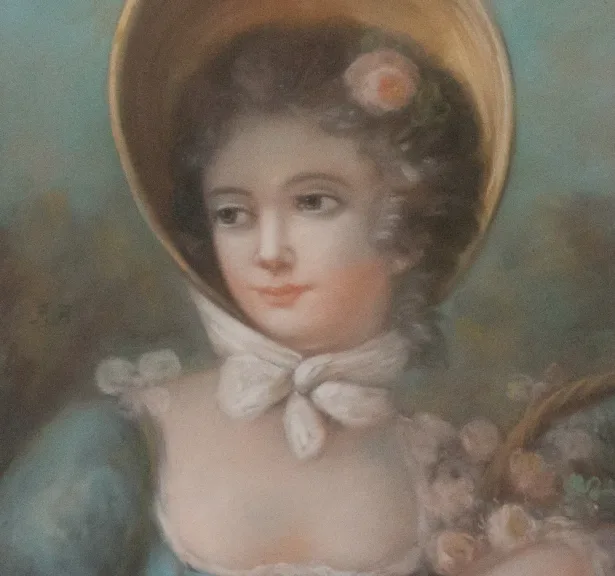 19de PASTEL PORTRET