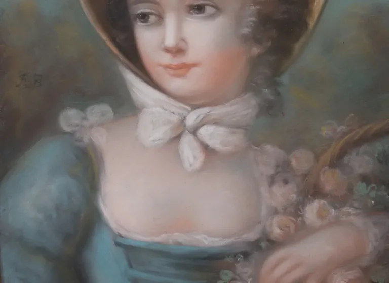 19de PASTEL PORTRET