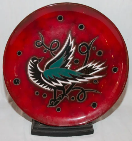 Plat circulaire signé Jean PICART LE  DOUX  Circa 1960