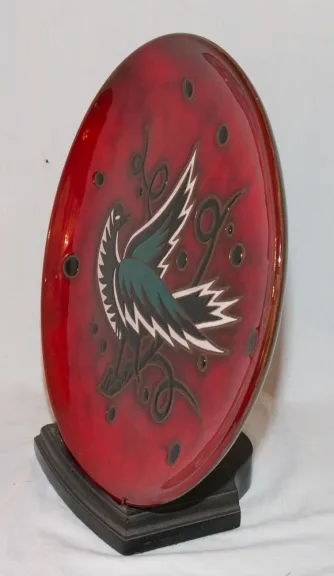 Plat circulaire signé Jean PICART LE  DOUX  Circa 1960
