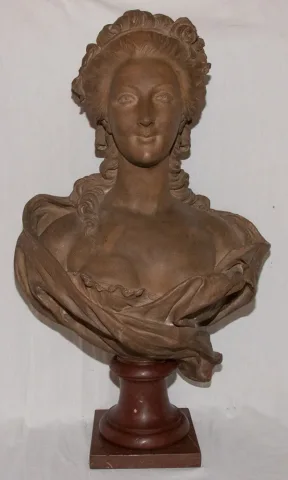 Buste en terre cuite Marie Antoinette B FEINBERG fin XIXe