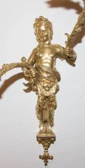 Paire d'appliques en bronze doré époque fin XIXe siècle