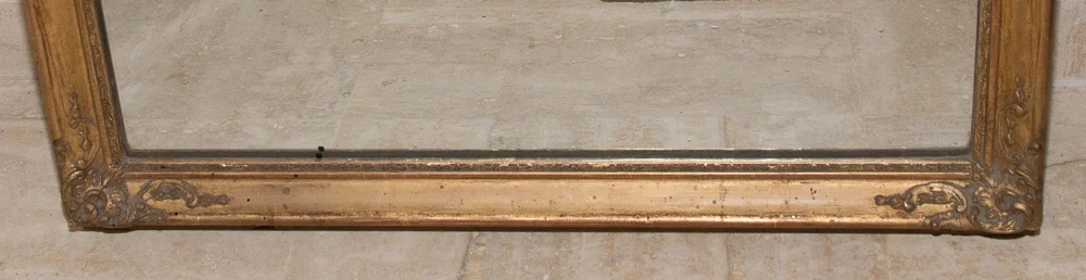 Trumeau en bois et stuc doré Époque restauration