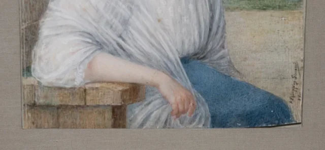 GOUACH PORTRAIT BY A PHILIPPON-SIMONET