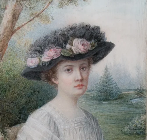 GOUACH PORTRAIT BY A PHILIPPON-SIMONET