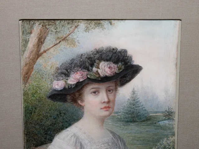 GOUACH PORTRAIT BY A PHILIPPON-SIMONET