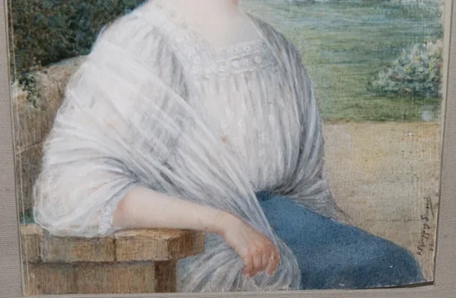 GOUACH PORTRAIT BY A PHILIPPON-SIMONET